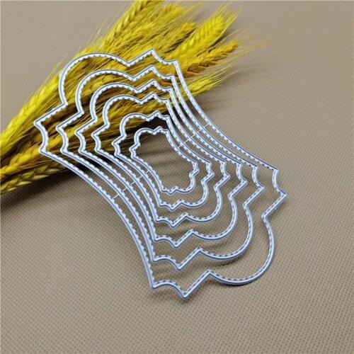 Frame Metal Cutting Dies Stencil DIY Scrapbooking Album Paper Card Template Mold Embossing Craft Decoration