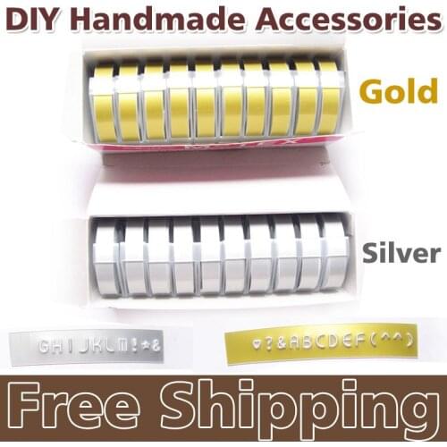 5PCS PVC hard Tape self adhesive DIY handmade accessories,DIY label maker, scrapbooking marker embosser Free Shipping