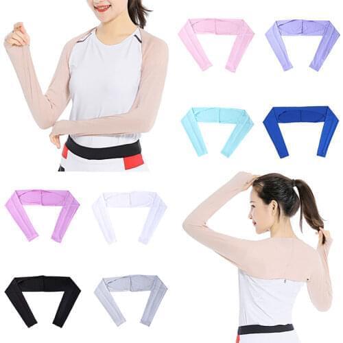 Arm sleeve Siamese Long Shoulder Sleeve Sunscreen Scarf Elbow Sleeve Cuff Scarf Thin Section Scar Cover Arm Cover Fake Sleeves