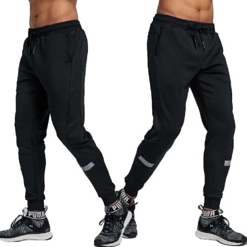 Jogging Pants Men Running Pants With Zipper Pockets Football Trousers Joggers Fitness Pants Workout Sport Pants Tennis yoga pant