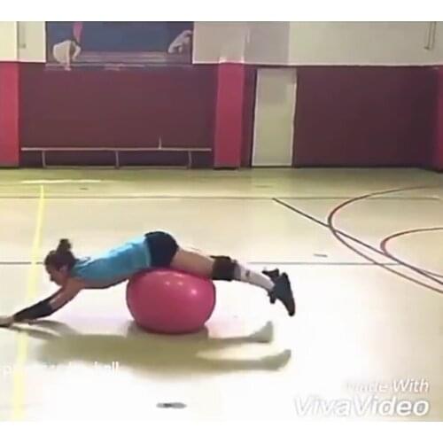 SOEZMM Frosed Yoga & Exercise Ball ,65cm,PVC,Volleyball Training AID,SM-07