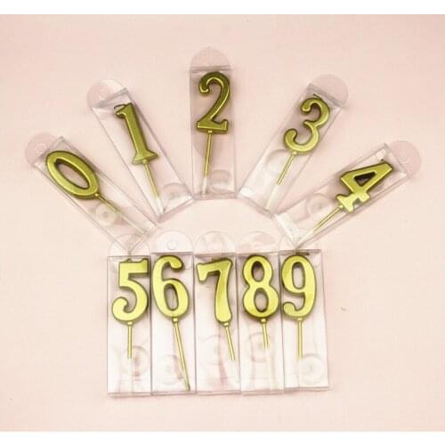 Happy Birthday Candles on The Cake Home Decoration Accessories Number Gold Candle A Cake Shimmer and Shine Party Cake Topper