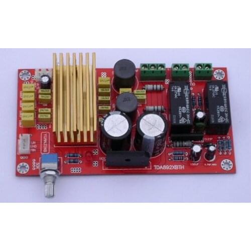 TDA8920 CLASS D relay speaker protect power-amp 100WX2 Updated version