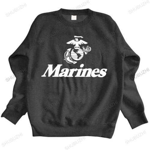 Homme cotton hoodie fashion Marine Corps U.S. United States Marines USMC Military Mens Sportswear cotton sweatshirt for boys