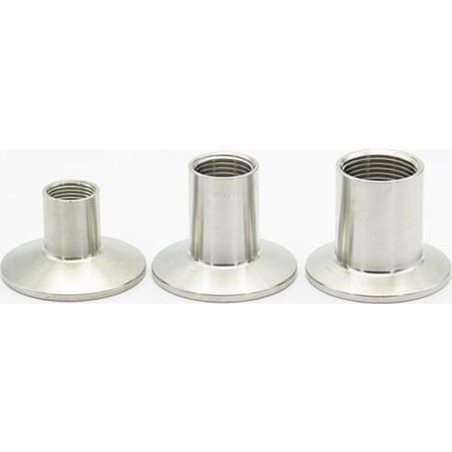 1/4" 3/8" 1/2" 3/4" 1" 1.2" 1.5" BSP Female Thread 304 Stainless Steel Sanitary Ferrule Pipe Fitting For Homebrew Fit Tri Clamp