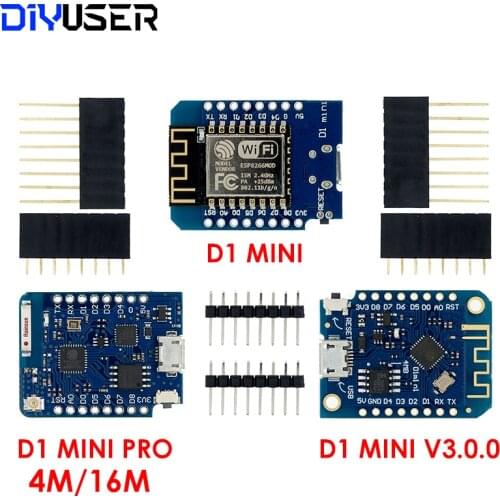 D1 Mini NodeMcu 4M Bytes Lua WIFI Internet of Things Development Board based ESP8266 WeMos 10pcs