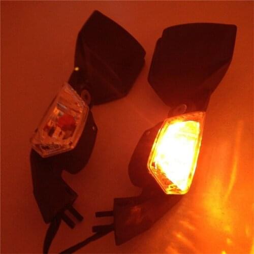 Aftermarket free shipping motorcycle parts Left right Mirrors with Turn Signal Light For Kawasaki Ninja ZX-10R 08-10 ZX10R ZX6R