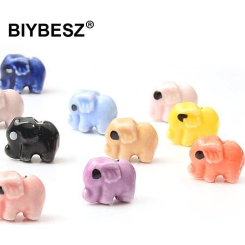 10pcs/lot Elephant Coral Beads For Jewelry MakingNecklace Bracelet Elephant Shape Coral Spacer Beads Accessories Wholesale