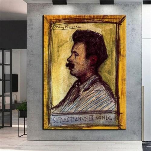 100% Hand Painted Abstract Picasso Canvas Oil Painting Unique Art Wall Pictures For Living Room Home Wall Decoration Unframed