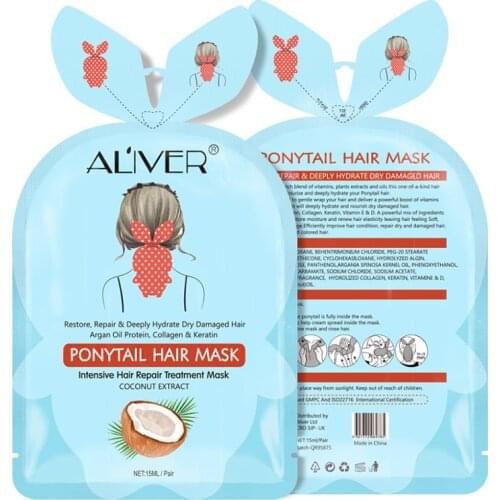 15ml Ponytail Hair Mask Intensive Repair Restore Dry Damaged Hair Care Hair Nourish Treatment Renew Hair Elasticity