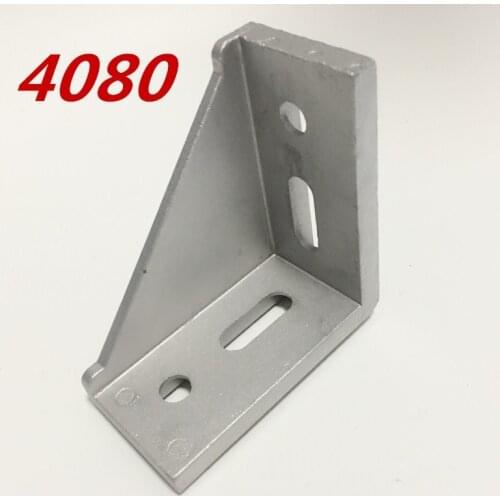 5pcs/lots 4080 corner fitting angle aluminum 78 x 78 L connector bracket fastener match use 4080 industrial aluminum profile