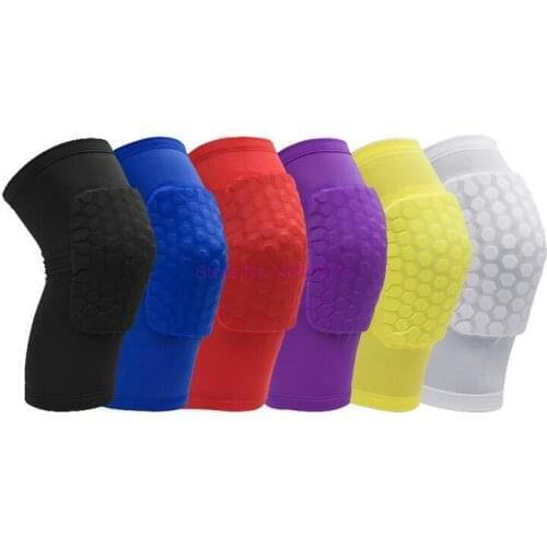By DHL 50pcs Anti-collision Sport Knee Pads Football Calf Knee Brace Support Leg Sleeve Ski Knee Protector Basketball Kneepads