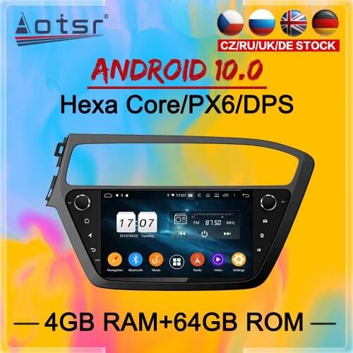 2 Din Touch IPS Screen Android 10 Car multimedia Player For Hyundai I20 2018 2019 GPS Navigation Audio Radio BT stereo head unit