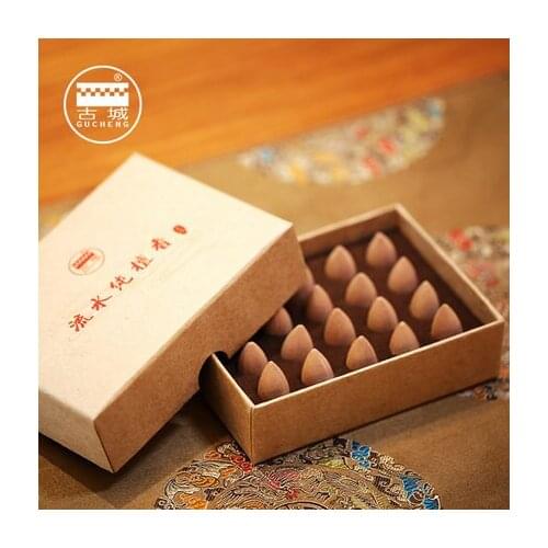 20pcs backflow incense cones natural incense sandalwood incense cypress incenses waterfall 3 scents Gucheng free shipping