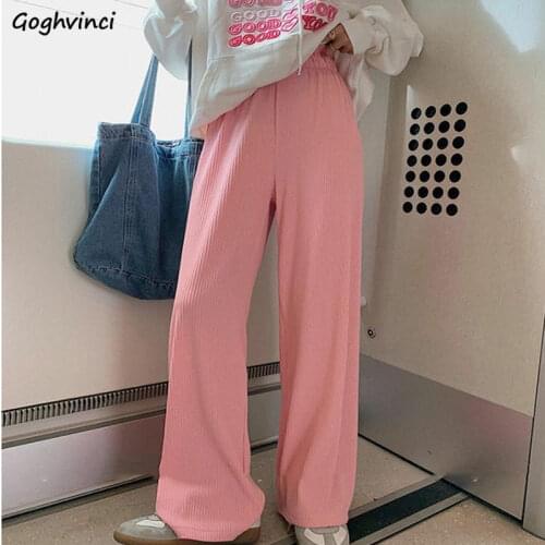 Large Size S-3XL Draped Casual Pants Women Elastic Waist Loose Breathable Straight Trousers Mopping Summer Thin Streetwear Chic