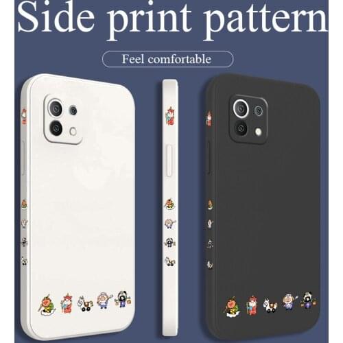 Simple Cute Cartoon Phone Case For Xiaomi Mi 11 10T 10T Pro 10 S lite Ultra 9T 9 8 Note 10 Pro Poco F3 F2pro X2 Silicone Cover