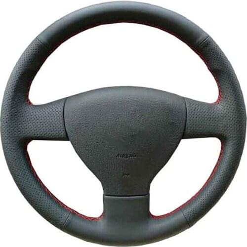 Car Steering Wheel Cover For Old Volkswagen Golf Polo Sagitar Lavida Polo Customize Steering Wrap Microfiber Leather Hand Sewing