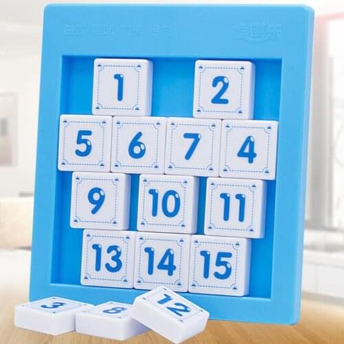 Numbers Sliding Puzzle Tangram Counting Toys Educational Brain Teaser Smart Games For Kids Children