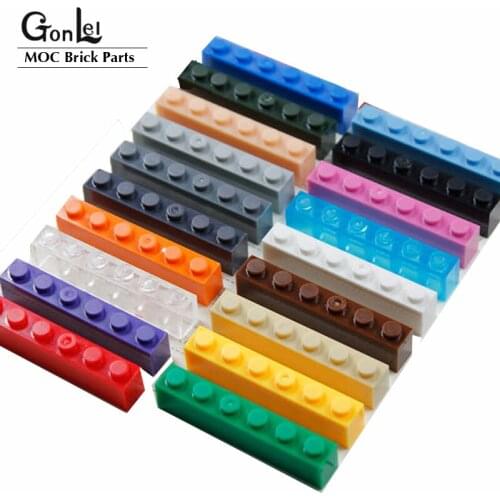 20Pcs/lot MOC Parts Brick 1x6 (3h) 3009 Thick Parts Building Blocks Bricks DIY enlighten Toys Compatible with Rebrickable Parts