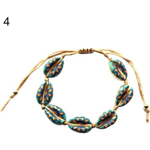 Hawaiian Women Summer Beach Cowrie Seashell Charm Strand Bracelet Bangle Jewelry trendy