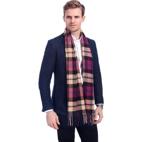 Plaid men scarf winter fashion scarves scarf soft warm Pashimina cashmere Tartan scarves A3A17523