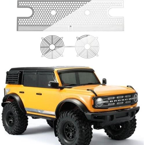 Metal Mesh Water Tank Sheet Radiator Box Mesh Sheet for Traxxas Trx4 92076-4 Bronco 1/10 RC Car Parts
