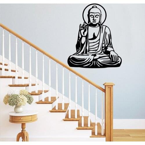 Fashion Buddha Wall Stickers Decorative Sticker Home Decor Removable Wall Sticker Home Decoration Wallpaper vinilo decorativo