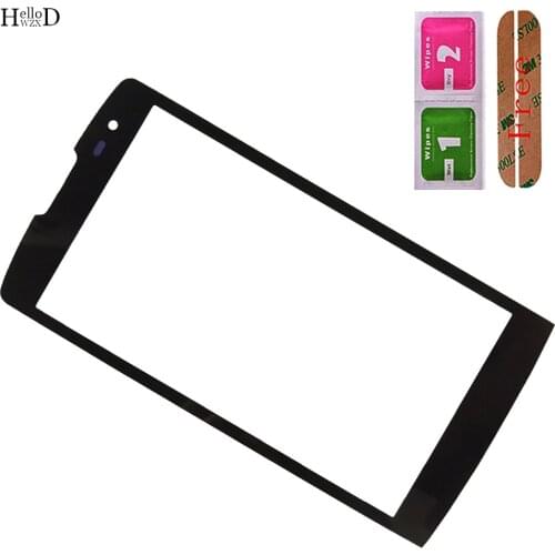 H340 Touch Screen LCD Outer Front Glass Lens Cover For LG Leon H340 H340N H320 H324 LCD Display TP Cover OCA Glue