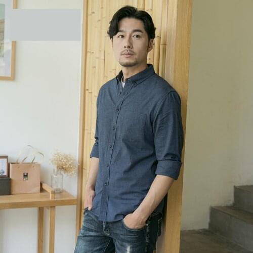 New arrival fashion Men Long Sleeves Casual Youths Fashionable long Sleeved Casual Shirts Flannel plus size MLXL2XL3XL4XL5XL6XL