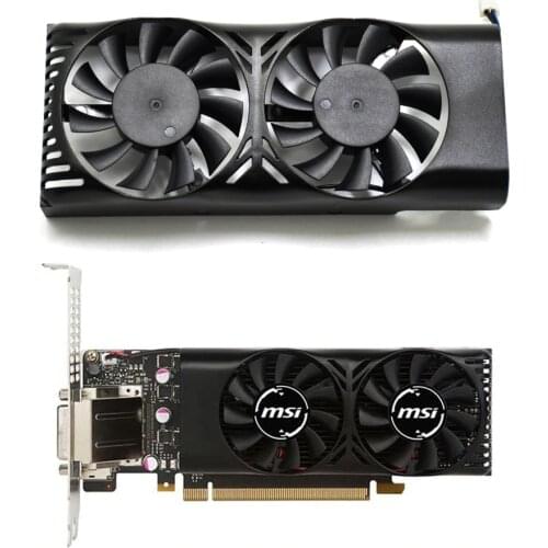 New HA5510M12F-Z 2Pin GTX 1050 Ti Cooling Fan For MSI Geforce GTX 1050 2GT LP GTX 1050Ti 4GT LPV1 Graphics Card GPU Cooler Fans