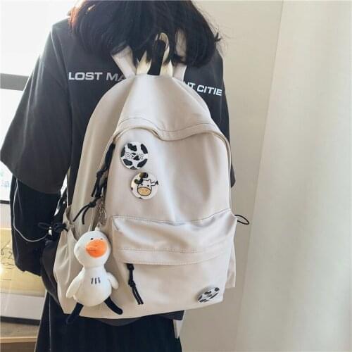 Mori Simple Ins Backpack Women Men Kawaii Couple School Backpacks for Teens Korean Harajuku 15inch Laptop Travel Bags Ladies New