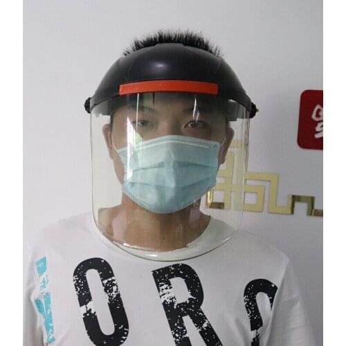 Anti-Saliva Windproof Dust proof Face Mask Transparent PVC Safety Face Shield Screen