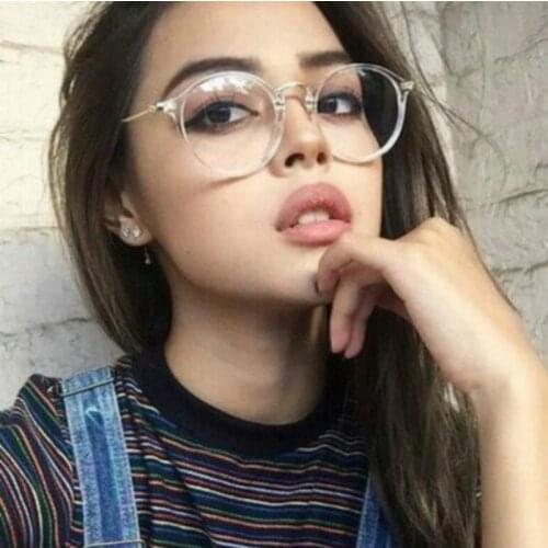 Transparent Retro Women Glasses Frame Fashion Men Eyeglasses Frame 2019 Round Clear Lens Glasses Optical Spectacle Frame
