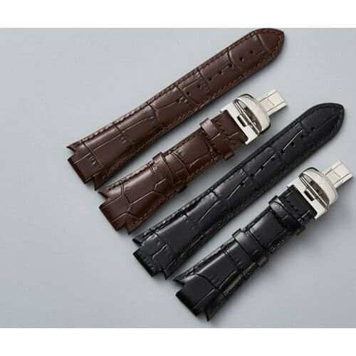 T60 14mmx24mm L975.110 Genuine Leather Watchband Watch Strap Men Watch Bands For T60