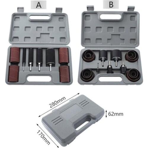 80/120 Grit Polishing Wheel Sandpaper Ring Set Metal Rust Polishing Head Abrasive Sanding Paper Ring Tools For Wood Carving