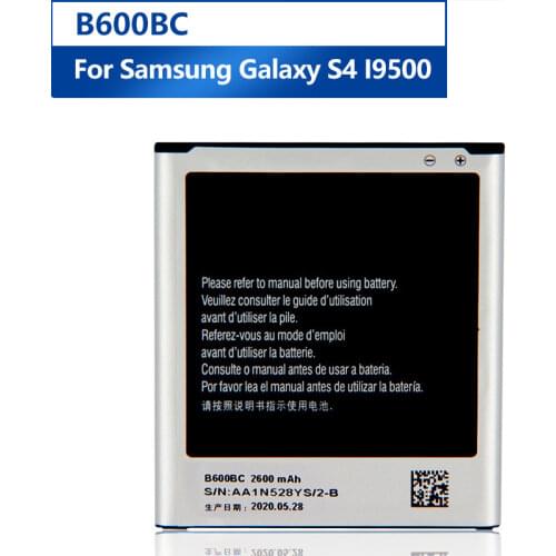 Samsung Original B600BC Battery For Samsung GALAXY S4 I9500 I9502 I9508 I959 B600BE B600BU Replacement Phone Battery 2600mAh
