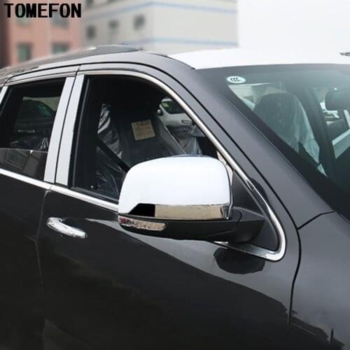 TOMEFON For Jeep Grand Cherokee 2014 2015 2016 2017 Exterior Styling ABS Chrome Side Door Back Mirrors Rear View Mirror Covers