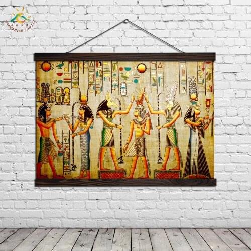 Traditional Figure Wall Art Painting Modern Canvas Painting Posters and Prints Vintage Pictures Scroll Frames Art Home Decor
