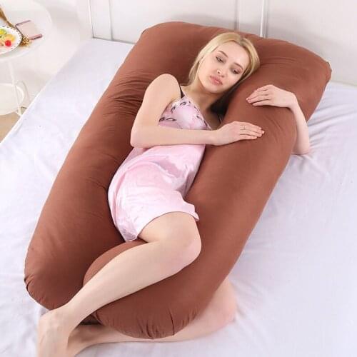 U Shape Pillow Pregnant Woman Side Sleep Sleeper Comfortable Removable Waist Support Home Furniture