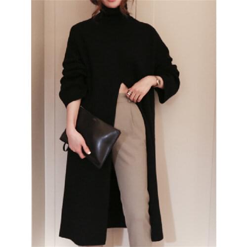 Warm Sweater Women Autumn Dress Winter Long Sweater Knitted Dresses Long loose Maxi Oversize Lady Dresses Bodycon Robe Vestidos