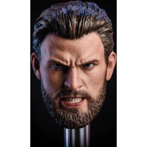 1/6 Scale Angry V Male Man Boy Soldier Head Model for 12 inches Action Figure Body Toys Collection Head Carving