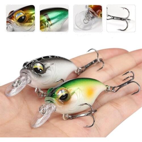 1Pcs 38mm 8g Japanese Style Floating Wobbler Bass Pike Fishing Lure Freshwater Crank Artificial Hard Baits Fishing Tackle Pesca