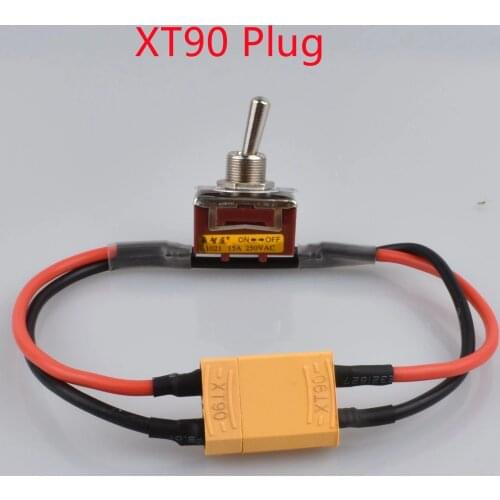 1PC RC Aircraft Drone Battery ESC Connecting Adapter Large Current High Load Switch with T plug/XT60/XT90 Connector Power ON-off
