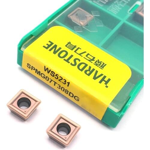 100% Original WS5231 SPMG07T308DG CNC Lathe Cutter Carbide Inserts For Steel Turning Tools For WC Type U Drill Bit tool