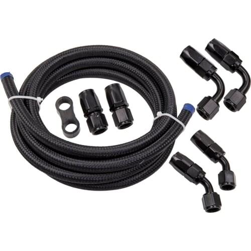 3/8 Fuel Line 6 AN Oil/Gas/ Fuel Hose End Fitting Hose Separator Clamp Kits New