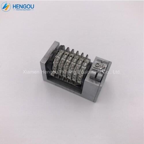 8 Pieces 6 Digits Numbering Machine of 4X8 Cicero Heidelberg Letterpress Numbering Machine, Backward,Gothic, No.sign