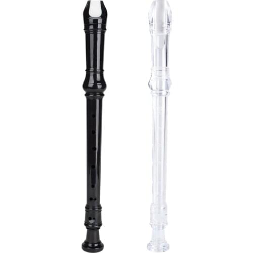 ABS Professional 8 Hole Soprano Recorder Descant Instrument w/ Cleaning Rod