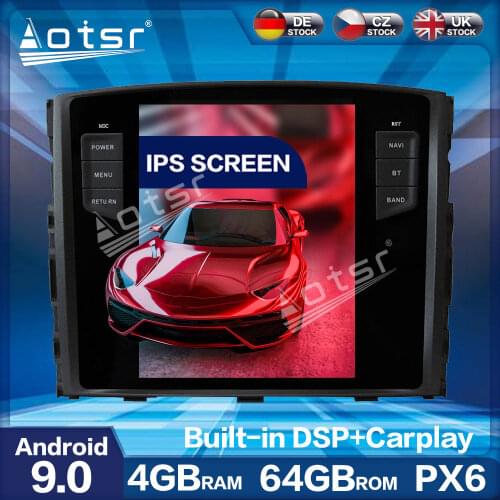 Aotsr Vertical Tesla PX6 Android 9. 64G Car Radio Player GPS Navigation Multimedia For MITSUBISHI PAJERO V97 V93 Shogun Montero