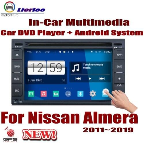 Car Android System RockChip PX5 1080P IPS LCD Screen For Nissan Almera Latio Sunny Versa 2011-2019 DVD Player GPS Navigation