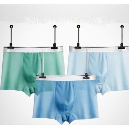 4Pcs/Lots Seamless Ice Silk Underwear Shorts Men Panties Sports Intimate Panty Male Underpants Boxershorts Lingerie